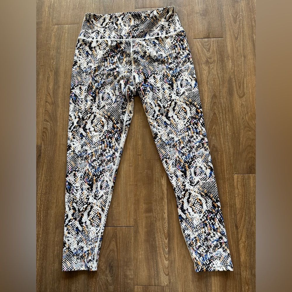 Sage Collective Multicolored Snakeskin Pattern Legging